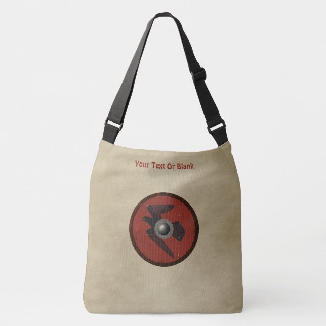 Viking Raven Shield Crossbody Bag (Front)
