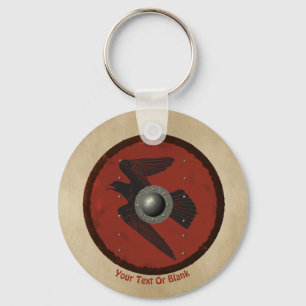 Viking Raven Shield Key Ring