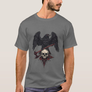 Viking Raven Skull Tee Men's T-Shirts