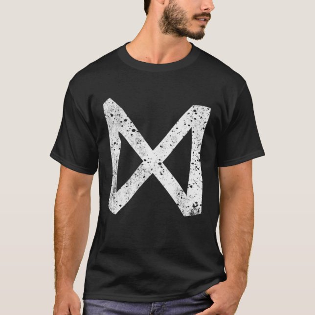 Viking Rune Dagaz Runic Futhark Norse Mythology Ce T-Shirt (Front)