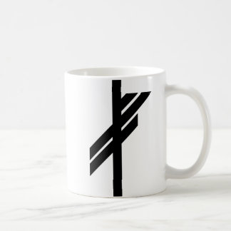 Viking Rune - Luck - black Coffee Mug