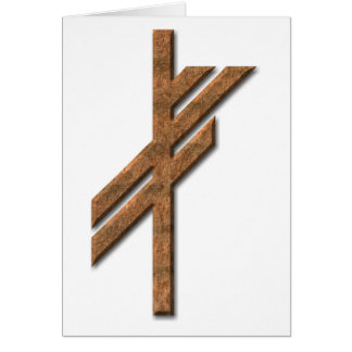 Viking rune - luck - rust