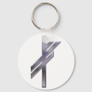 Viking Rune-luck-silver Key Ring