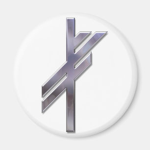 Viking Rune-luck-silver Magnet