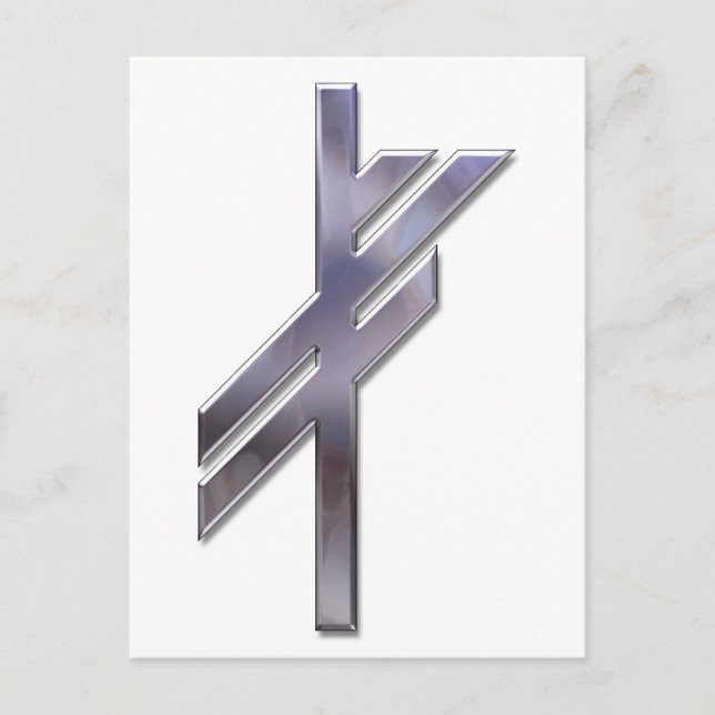 Viking Rune-luck-silver Postcard (Front)