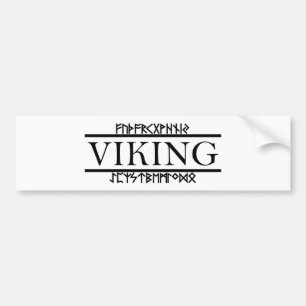 Viking Runes Bumper Sticker