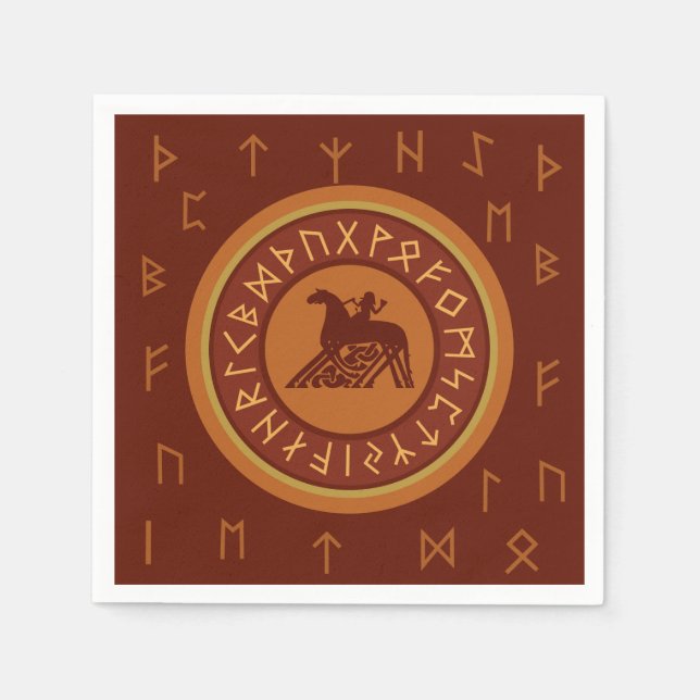 Viking Runes Napkin (Front)