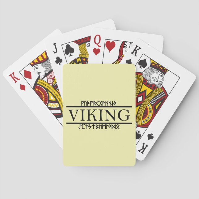 Viking Runes Playing Cards (Classic) (Back)