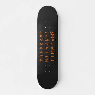 Viking Runic Alphabet Skateboard