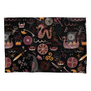 Viking: Seamless, Graphic Design. Pillowcase