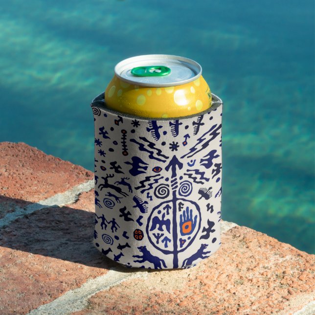 Viking Shaman Ritual Talisman Can Cooler (In Situ Pool)