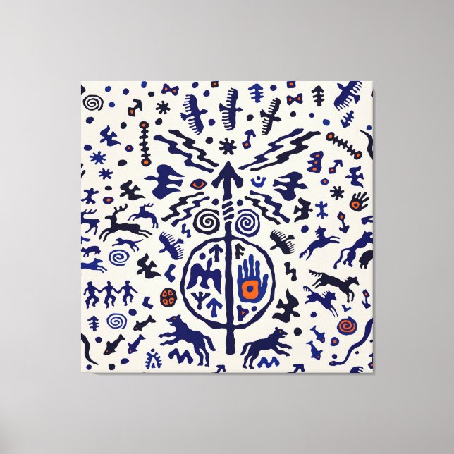 Viking Shaman Ritual Talisman Canvas Print (Front)