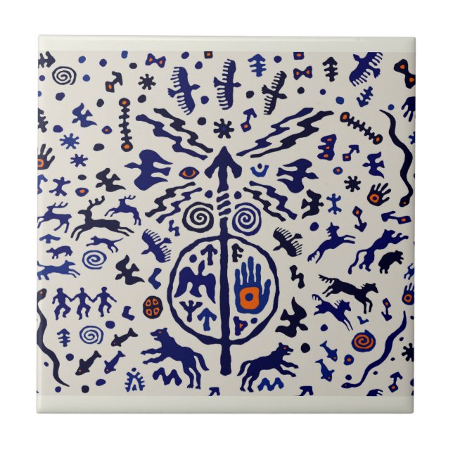 Viking Shaman Ritual Talisman Tile (Front)