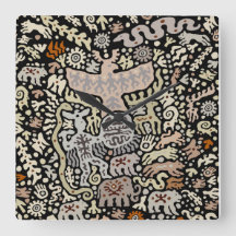 Viking Shaman Ritual Wall Clock