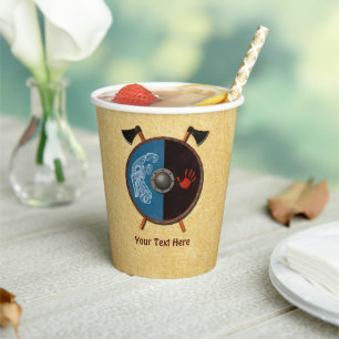 Viking Shield and Axes Paper Cups