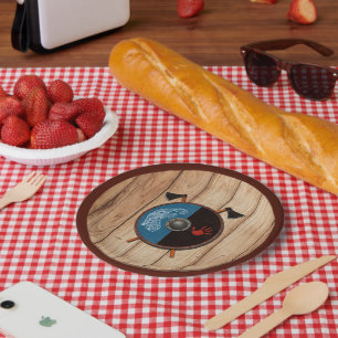 Viking Shield and Axes Paper Plate