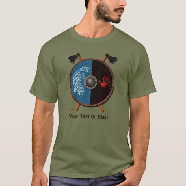 Viking Shield and Axes T-Shirt (Front)