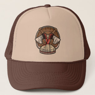 Viking Shield Cartoon Logo Trucker Hat