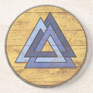 Viking Shield Coaster - Valknut