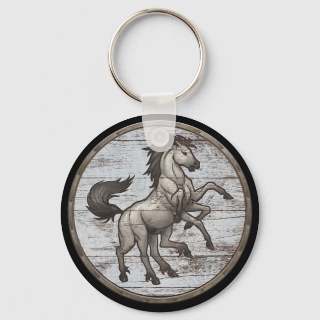Viking Shield Keychain - Sleipnir (Front)