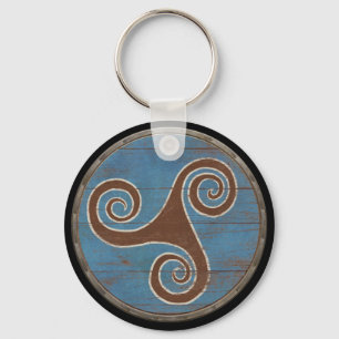 Viking Shield Keychain - Triskele
