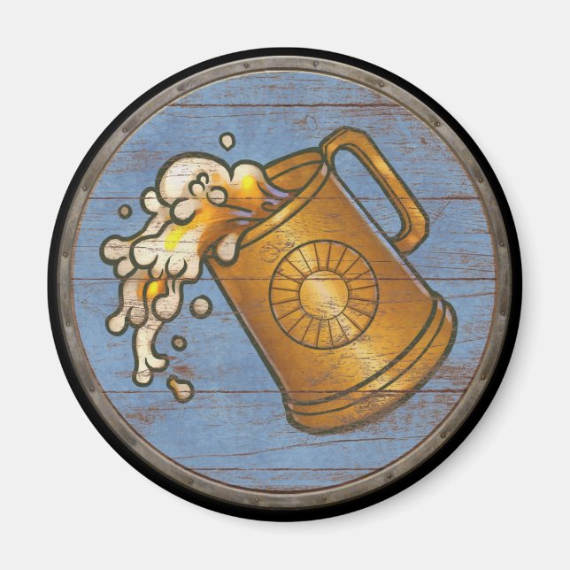 Viking Shield Magnet - Tankard (Front)