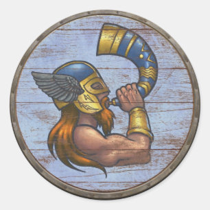Viking Shield Sticker - Heimdallr