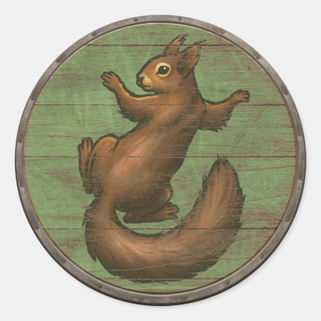 Viking Shield Sticker - Ratatoskr (Front)