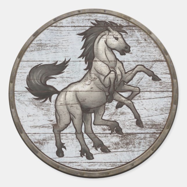 Viking Shield Sticker - Sleipnir (Front)
