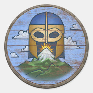 Viking Shield Sticker - Valhalla