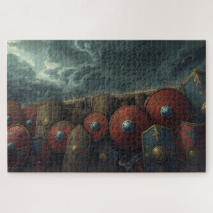Viking Shield Wall Jigsaw Puzzle