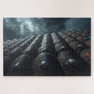 Viking Shield Wall Jigsaw Puzzle