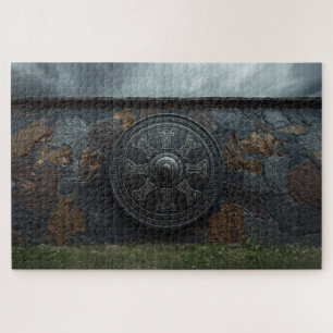 Viking Shield Wall Jigsaw Puzzle