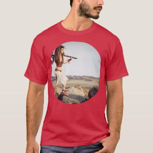 Viking Shieldmaiden Circular Image T-Shirt