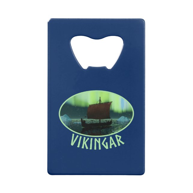 Viking Ship And Northern Lights (Front)
