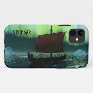 Viking Ship And Northern Lights iPhone 11 Case