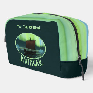 Viking Ship And Northern Lights Dopp Kit