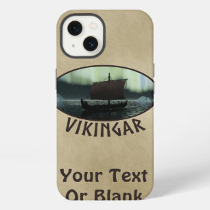 Viking Ship And Northern Lights iPhone 13 Case