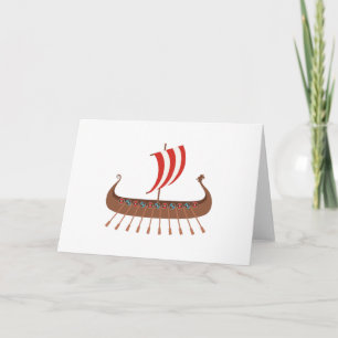 Viking Ship Card
