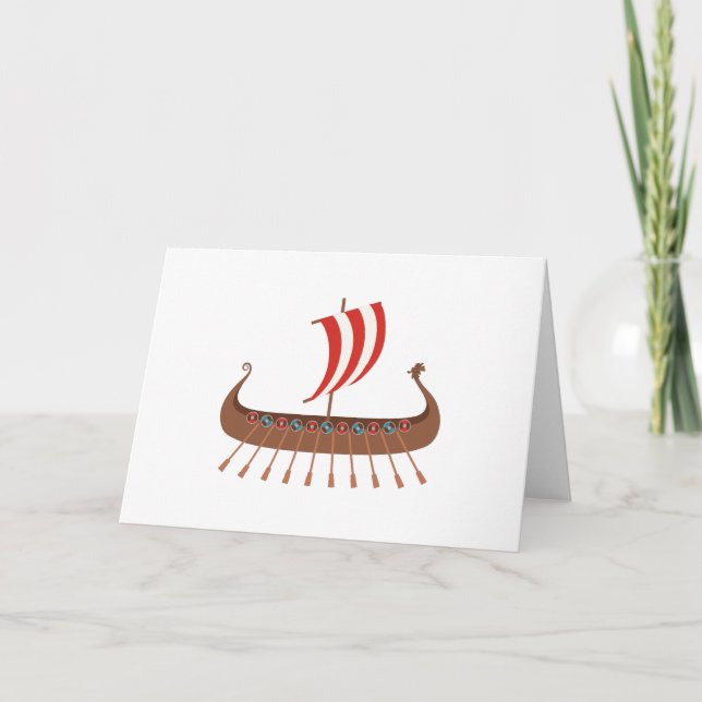 Viking Ship Card (Front)