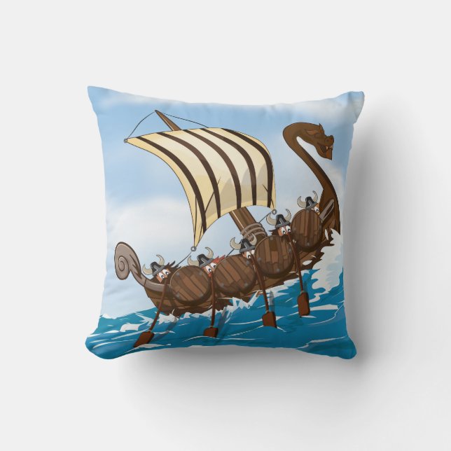 Viking Ship Cushion (Front)