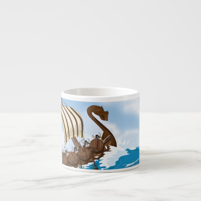 Viking Ship Espresso Cup (Front)