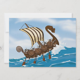 Viking Ship Invitation