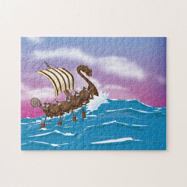 Viking Ship Jigsaw Puzzle (Horizontal)