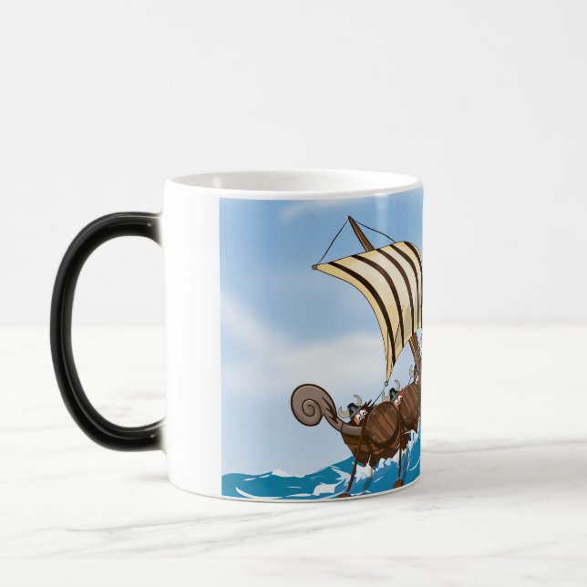 Viking Ship Magic Mug (Left)