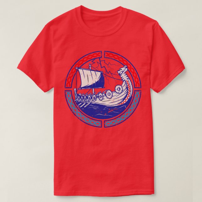 Viking Ship Norway T-Shirt (Design Front)