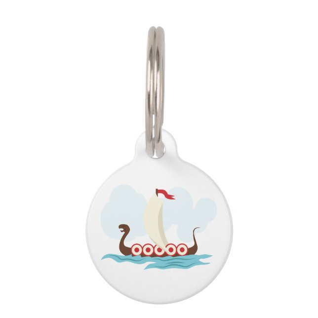 Viking Ship Pet Tag (Front)