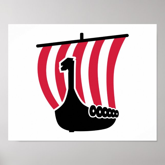 Viking ship poster (Front)