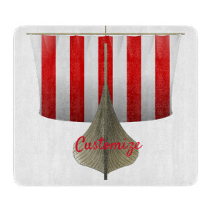 Viking Ship Sailing Thunder_Cove Cutting Board