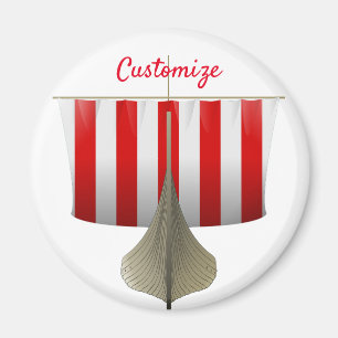 Viking Ship Sailing Thunder_Cove Magnet